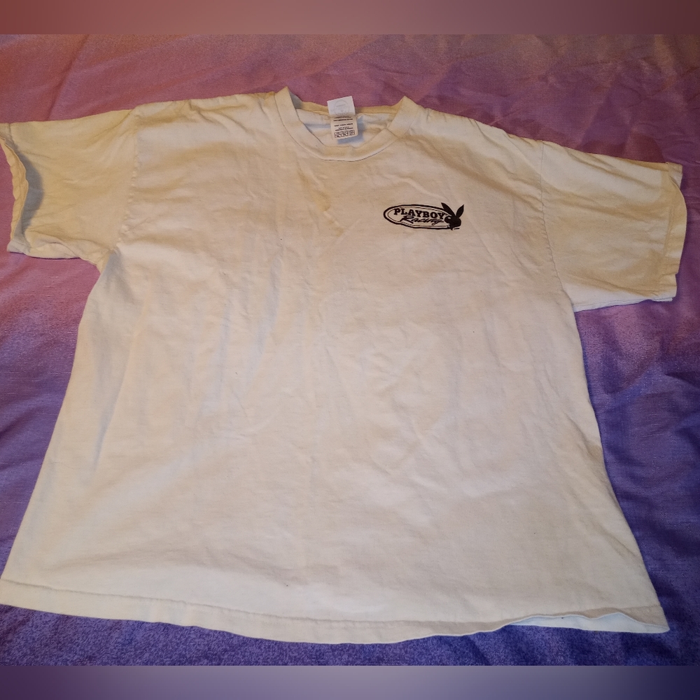 White playboy mens t shirt